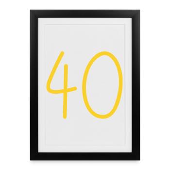 40 - Framed poster (27 × 37 cm) - black - Front