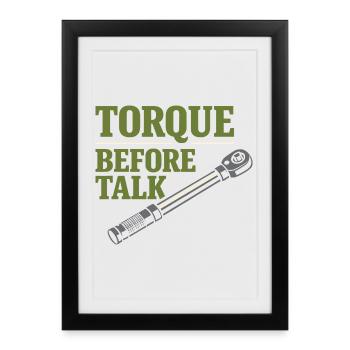 Mécanicien de tracteurs Préparateur Diesel - Affiche encadrée (27 × 37 cm) - noir - Devant