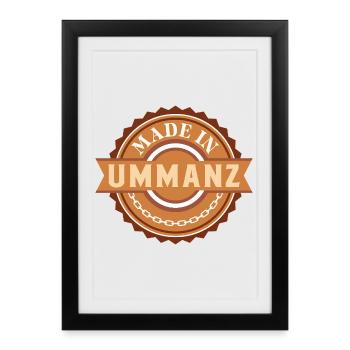 Baltic Sea MADE IN UMMANZ Funny - Framed poster (27 × 37 cm) - black - Front