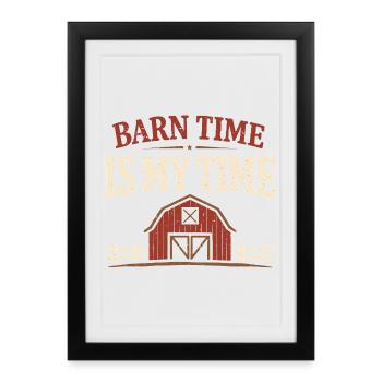 Horse People Equestrian Identity Barn - Framed poster (27 × 37 cm) - black - Front
