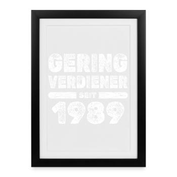 Ruling 1989 - Framed poster (27 × 37 cm) - black - Front