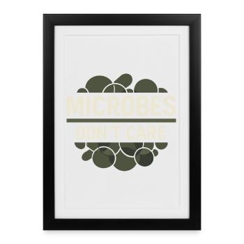 microbiology - Framed poster (27 × 37 cm) - black - Front