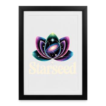 Sternensaat - Gerahmtes Poster (27 × 37 cm) - Schwarz - Vorne