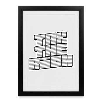 Taxer les riches - Affiche encadrée (27 × 37 cm) - noir - Devant