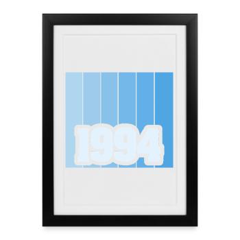 1994 - Affiche encadrée (27 × 37 cm) - noir - Devant