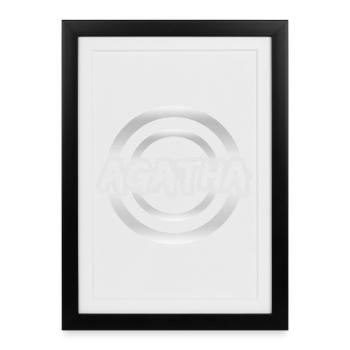 First name Agatha - Framed poster (27 × 37 cm) - black - Front