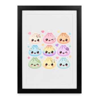 Dumpling - Framed poster (27 × 37 cm) - black - Front