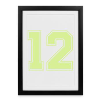 12 - Framed poster (27 × 37 cm) - black - Front
