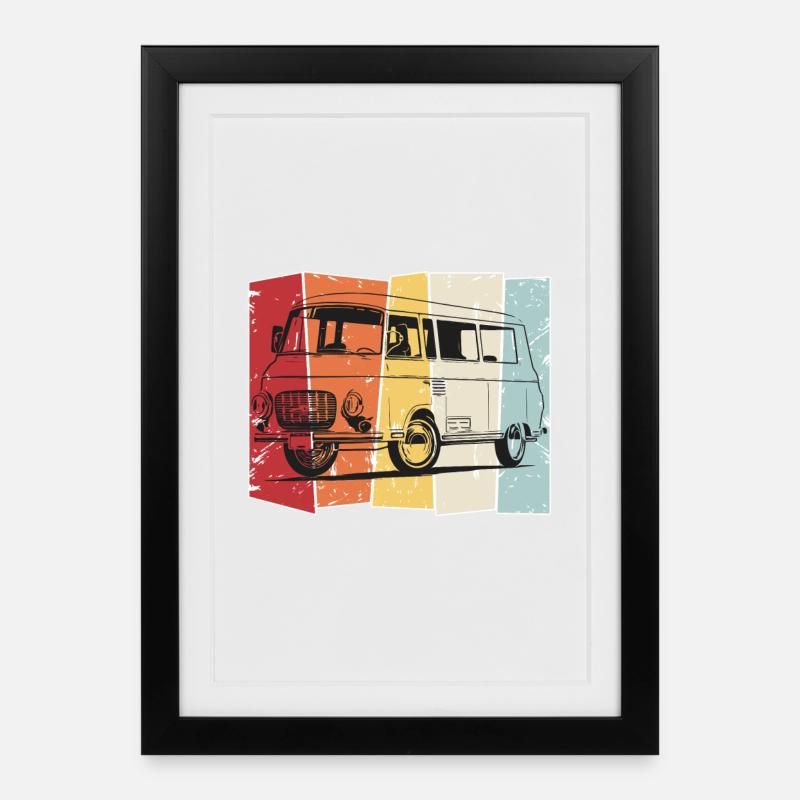 Barkas - Gerahmtes Poster (27 × 37 cm) - Schwarz