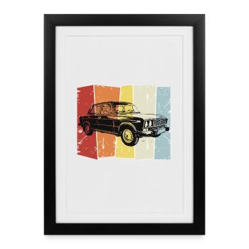 Lada Riva - Affiche encadrée (27 × 37 cm) - noir - Devant