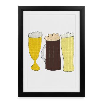 Beers - Framed poster (27 × 37 cm) - black - Front