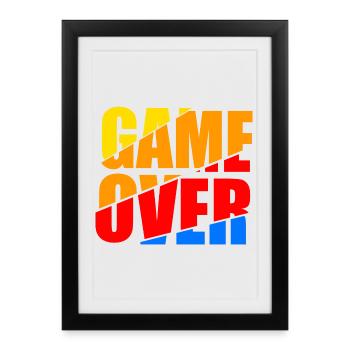 Fin du jeu - Affiche encadrée (27 × 37 cm) - noir - Devant