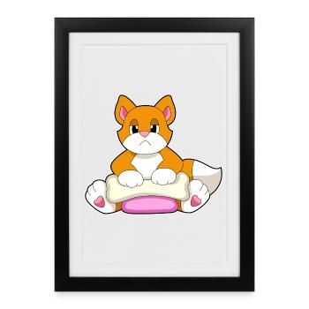 Os de chat - Affiche encadrée (27 × 37 cm) - noir - Devant