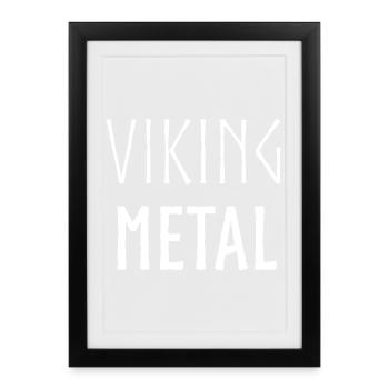 VIKING METAL - Framed poster (27 × 37 cm) - black - Front