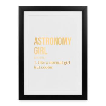 Astronomy Astronomy Astronomy - Framed poster (27 × 37 cm) - black - Front