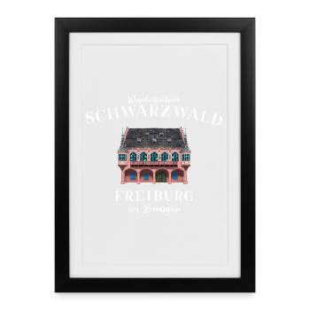Freiburg im Breisgau, Black Forest, Germany - Framed poster (27 × 37 cm) - black - Front