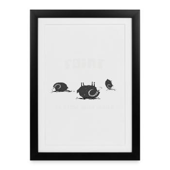 S’évanouir - Affiche encadrée (27 × 37 cm) - noir - Devant