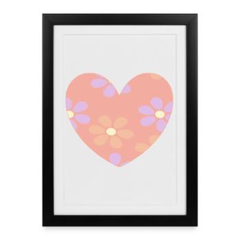 Cadeau pour la fête des mères : Idée de cadeau pour la fête des mères - Affiche encadrée (27 × 37 cm) - noir - Devant