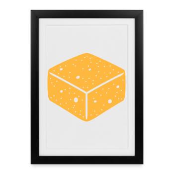 Sponge Effervescent Gum Pattern - Framed poster (27 × 37 cm) - black - Front