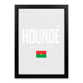Houndé Burkina Faso - Framed poster (27 × 37 cm) - black - Front