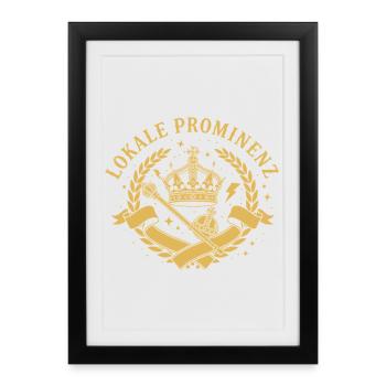 Local celebrities - Framed poster (27 × 37 cm) - black - Front