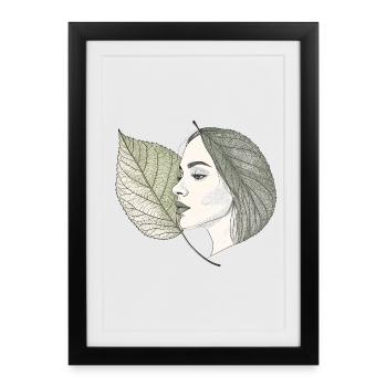Nature is a state of mind - Mindfulness T-shirt - Framed poster (27 × 37 cm) - black - Front