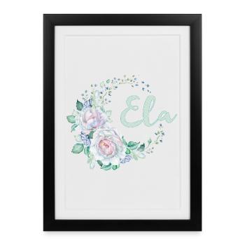 For Ela - Framed poster (27 × 37 cm) - black - Front
