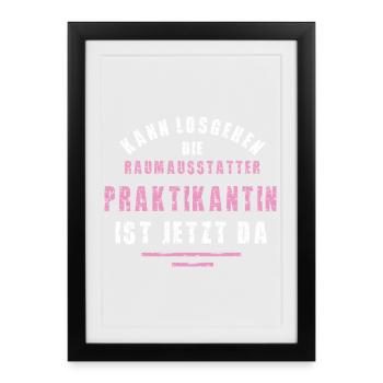 Stagiaire Décorateur d’intérieur Remerciement Stage - Affiche encadrée (27 × 37 cm) - noir - Devant