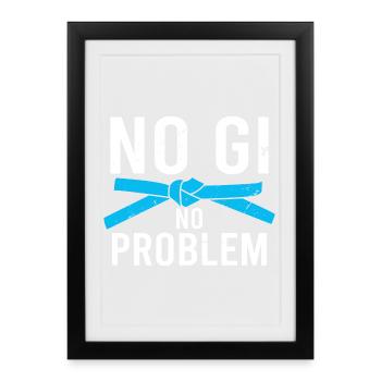 MMA BJJ jiu jitsu Vintage Brazilian Jiu Jitsu - Framed poster (27 × 37 cm) - black - Front