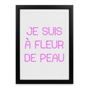I'M ON EDGE! - Framed poster (27 × 37 cm) - black - Front
