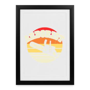 Arborist Woodworker Woodworker Gift - Framed poster (27 × 37 cm) - black - Front