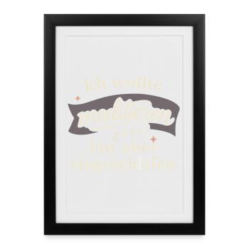 I wanted to meditate, but I fell asleep - Framed poster (27 × 37 cm) - black - Front