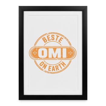 Best Grandma Gift Grandma - Framed poster (27 × 37 cm) - black - Front
