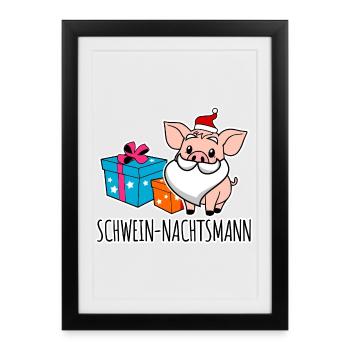 Joyeux Noël avec le Pig Nightman ! - Affiche encadrée (27 × 37 cm) - noir - Devant