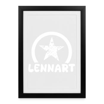 Gift for Lennart - Framed poster (27 × 37 cm) - black - Front