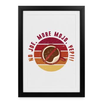 Sevrage du café décaféiné ex-buveur de café - Affiche encadrée (27 × 37 cm) - noir - Devant