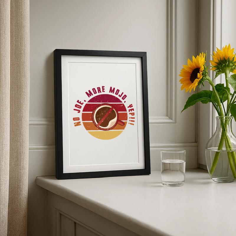 Coffee withdrawal decaffeinated ex-coffee drinker Framed poster (27 × 37 cm)