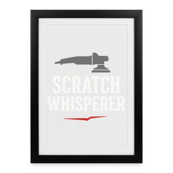 Auto Detailer Buffer Pro Paint - Framed poster (27 × 37 cm) - black - Front