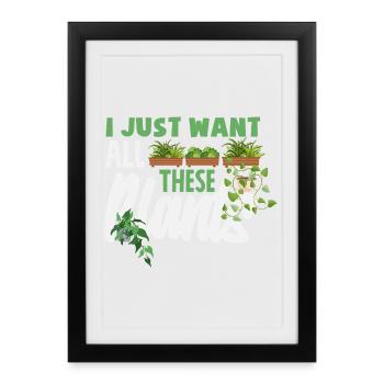 Garden & Plant Lovers Gifts - Framed poster (27 × 37 cm) - black - Front