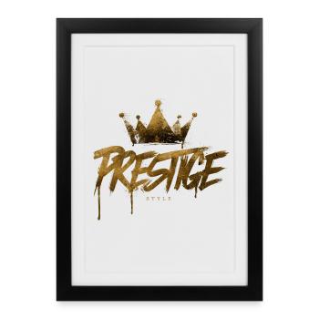Manuscrit de la couronne d’or - Affiche encadrée (27 × 37 cm) - noir - Devant