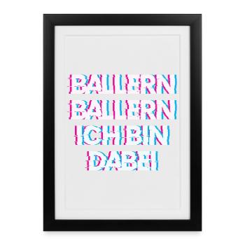 Hardtekk Tekk - Affiche encadrée (27 × 37 cm) - noir - Devant