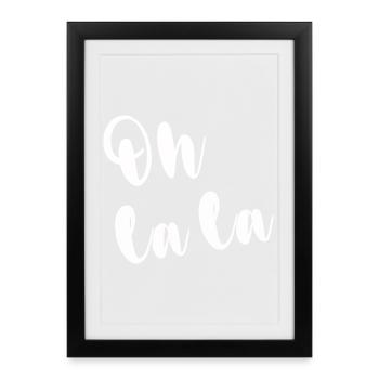 OH LA LA - Framed poster (27 × 37 cm) - black - Front