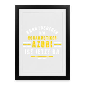 Formation en formation pour acousticiens en aide auditive - Affiche encadrée (27 × 37 cm) - noir - Devant