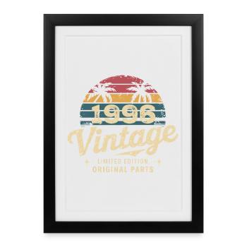 Génial depuis 1996 cadeau anniversaire 1996 - Affiche encadrée (27 × 37 cm) - noir - Devant