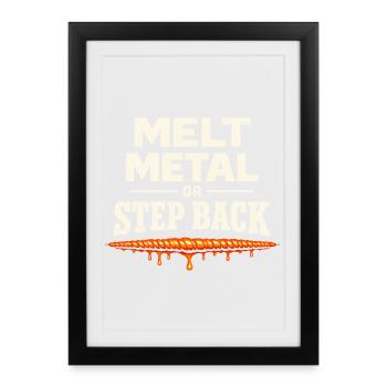welder humor, welder identity, - Framed poster (27 × 37 cm) - black - Front