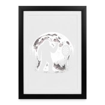 Fléchettes Bigfoot - Affiche encadrée (27 × 37 cm) - noir - Devant