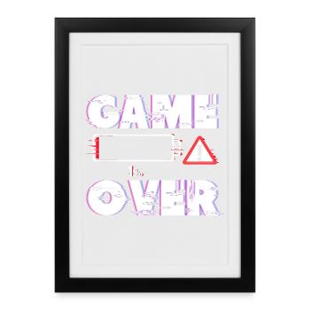Gaming Gamer Video Games Controllers Gaming Gamers - Framed poster (27 × 37 cm) - black - Front