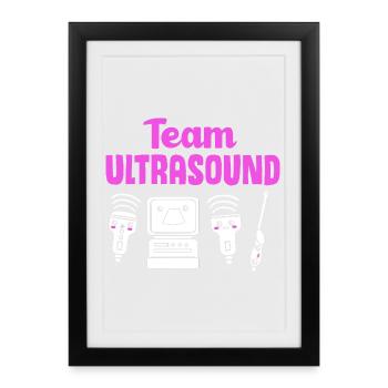Ultrasonic Technician Ultrasonic Technician - Framed poster (27 × 37 cm) - black - Front
