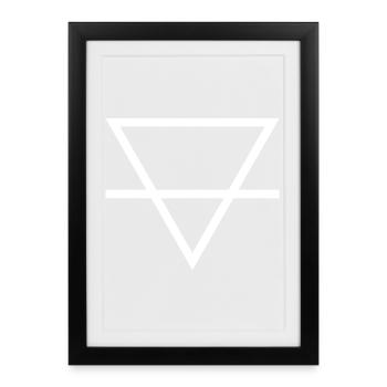 Earth Alchemy Sign - Framed poster (27 × 37 cm) - black - Front