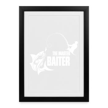 Angler Master Bait Theme - Framed poster (27 × 37 cm) - black - Front